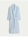 Marks & Spencer Хавлиен халат от чист памук Marks & Spencer синьо