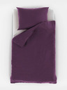Kvalitex Сатенено спално бельо с райе 140x200, 70x90cm PURPLE