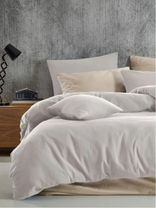 Kvalitex Муселново спално бельо 140x200, 70x90cm кремаво Kvalitex