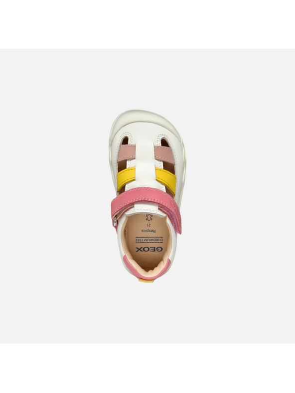 Geox Бели момичешки barefoot маратонки с отворен връх Geox Steppieup