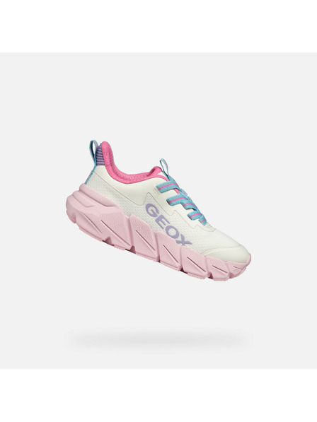 Geox Бели момичешки маратонки Geox Flexyper Fast