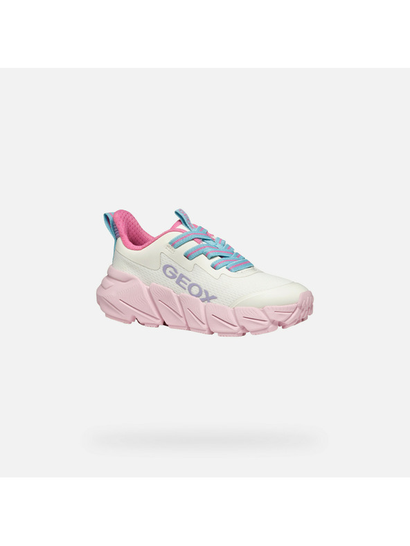 Geox Бели момичешки маратонки Geox Flexyper Fast