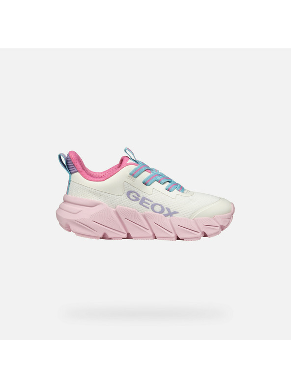 Geox Бели момичешки маратонки Geox Flexyper Fast