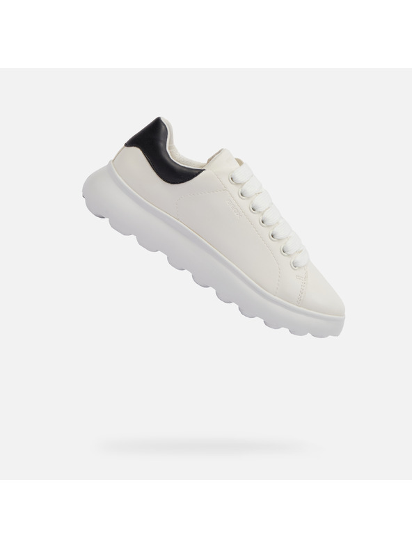 Geox Бели маратонки Geox Puffypop за момичета