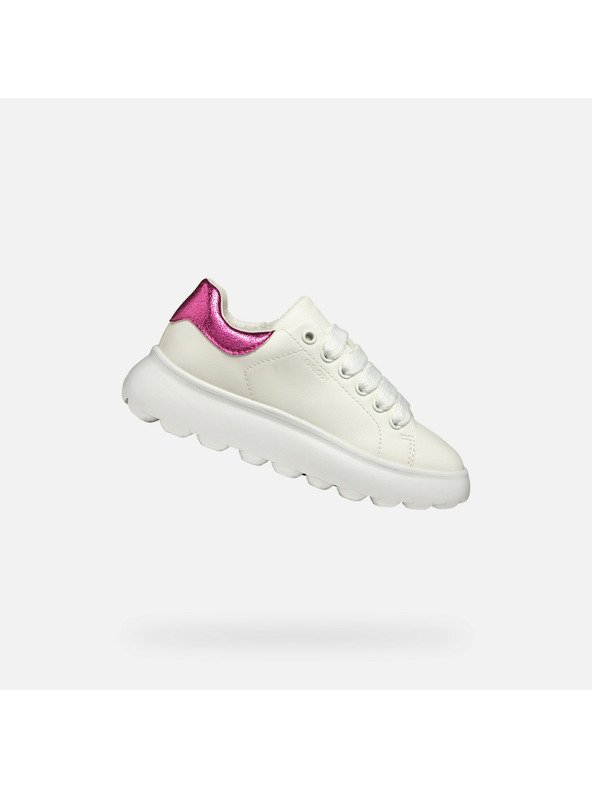 Geox Бели маратонки Geox Puffypop за момичета