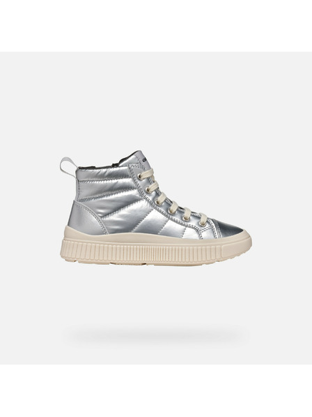 Geox Сребристи момичешки маратонки Geox Laquinny