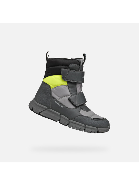 Geox Сиви момчешки боти Geox Flexyper B Abx