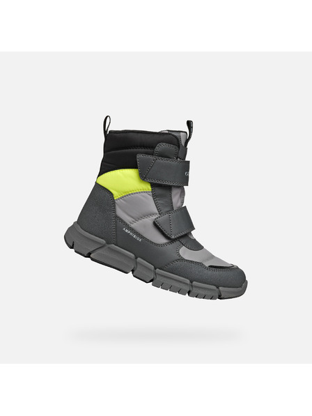 Geox Сиви момчешки боти Geox Flexyper B Abx