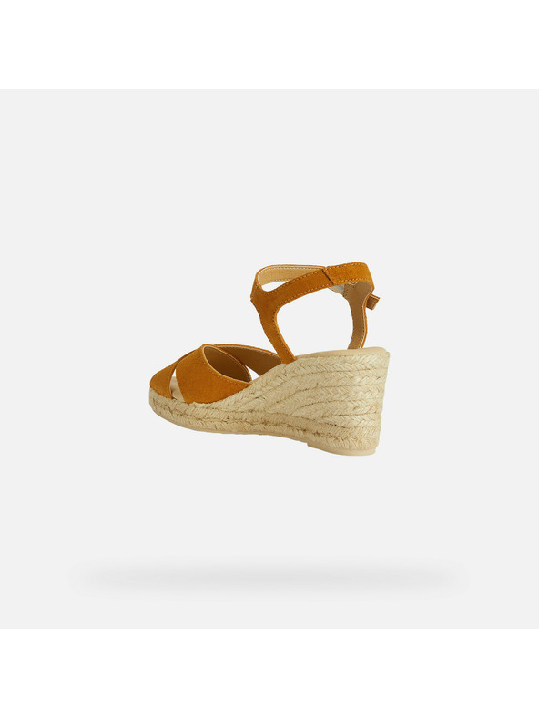 Geox Жълти дамски сандали Geox Gelsa Low