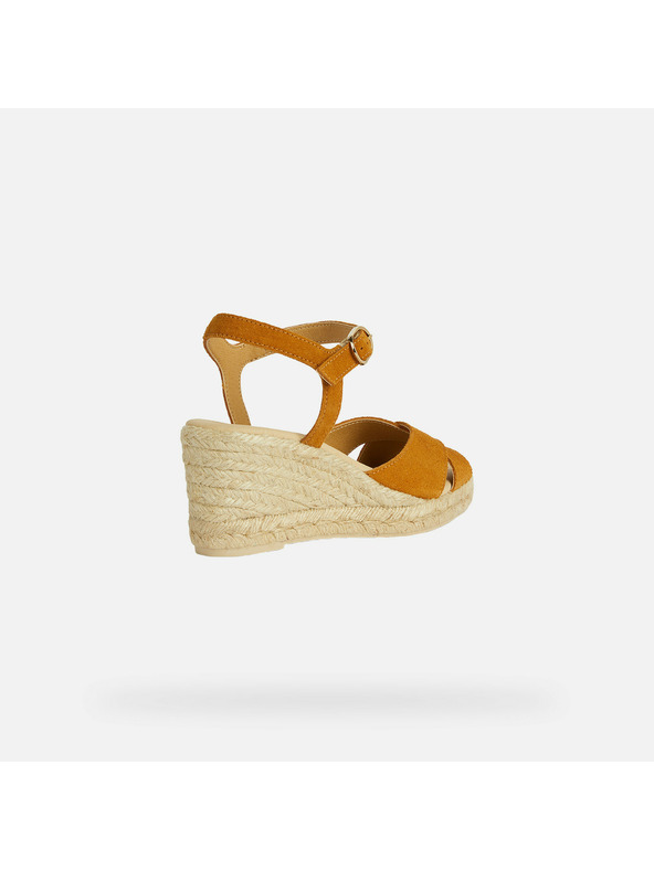 Geox Жълти дамски сандали Geox Gelsa Low