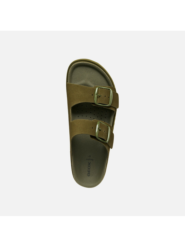 Geox Светлозелени дамски чехли Geox Sandybett