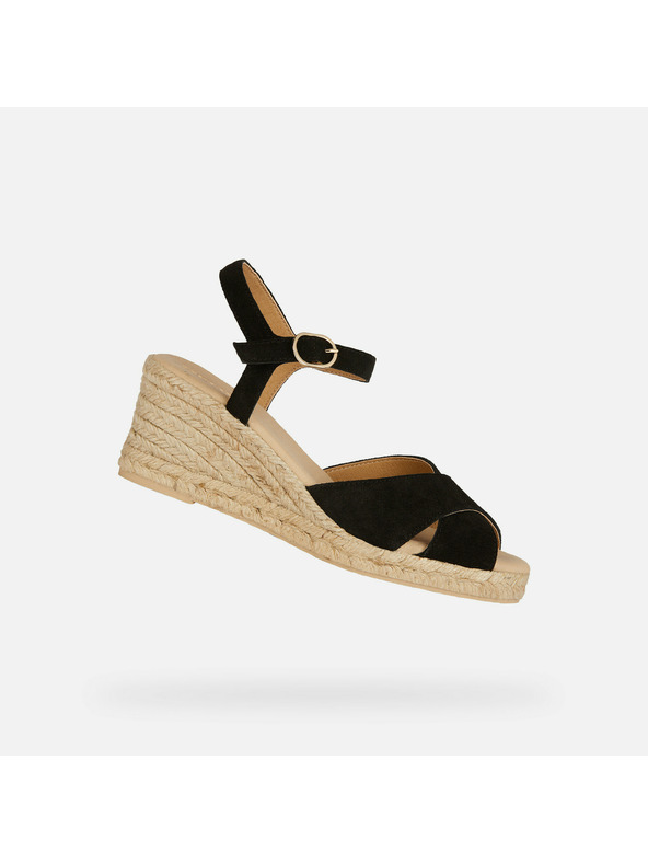 Geox Черни дамски сандали Geox Gelsa Low