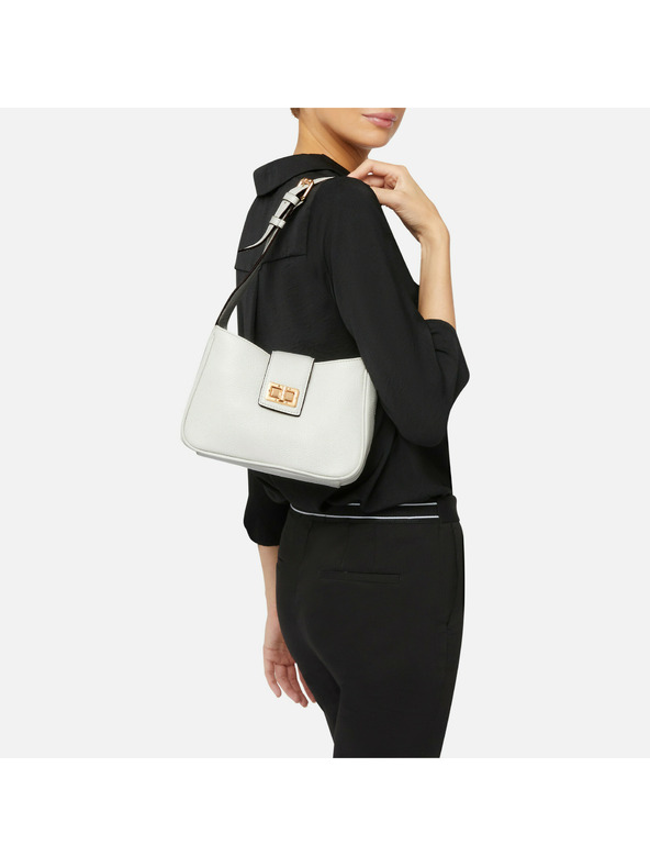 Geox Бяла дамска чанта Geox Solangy