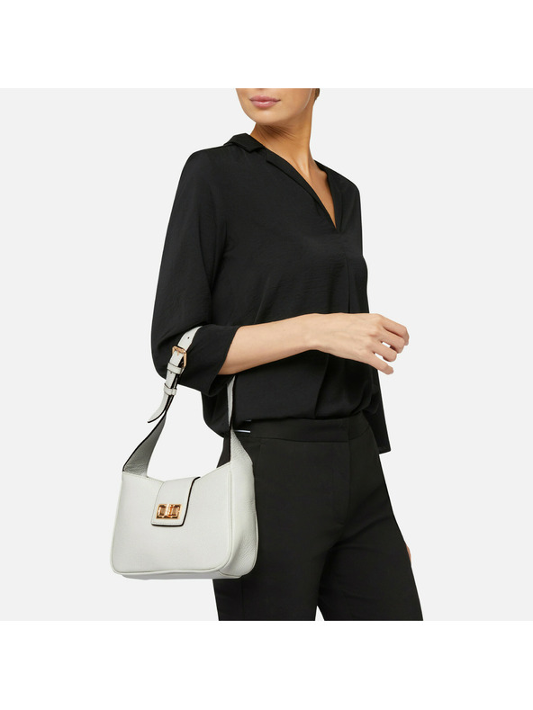 Geox Бяла дамска чанта Geox Solangy