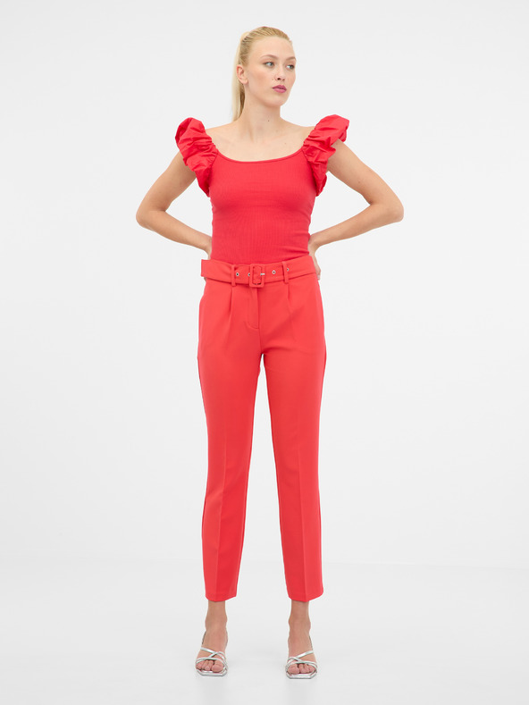 Orsay Червен дамски панталон ORSAY