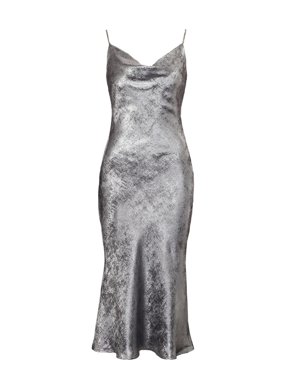 Orsay Сребриста дамска рокля с презрамки ORSAY