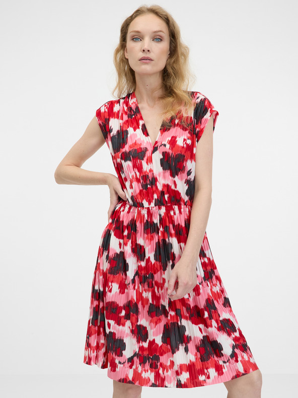 Orsay Червена дамска рокля с дължина до коляното ORSAY