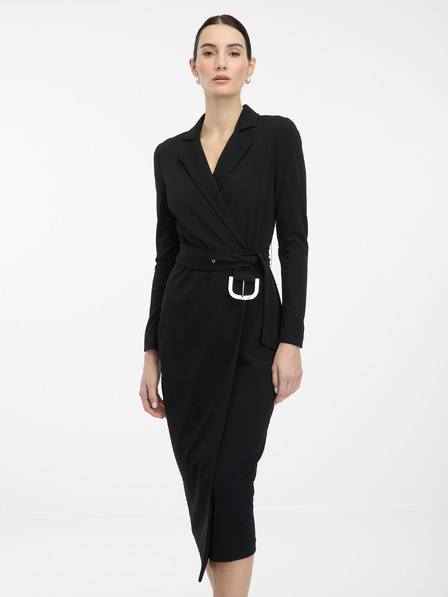 Orsay Черна дамска миди рокля ORSAY