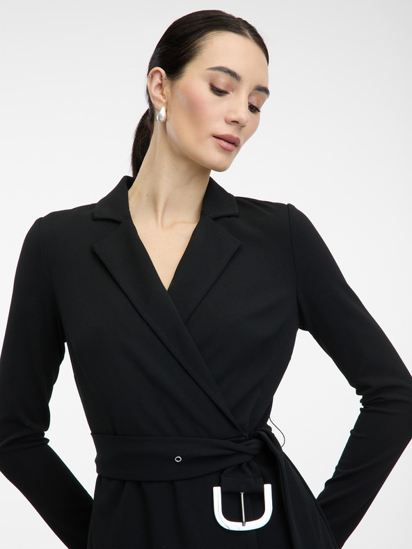 Orsay Черна дамска миди рокля ORSAY