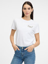 Orsay Бяла дамска тениска с къс ръкав ORSAY