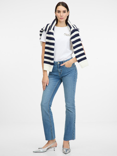 Orsay Бяла дамска тениска с къс ръкав ORSAY