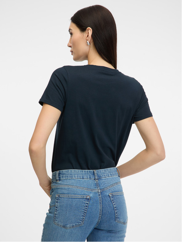 Orsay Тъмно синя дамска тениска с къс ръкав ORSAY
