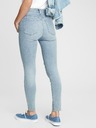 GAP Дънки distressed universal jeggings с висока талия GAP