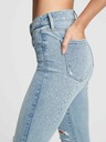 GAP Дънки distressed universal jeggings с висока талия GAP
