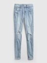 GAP Дънки distressed universal jeggings с висока талия GAP