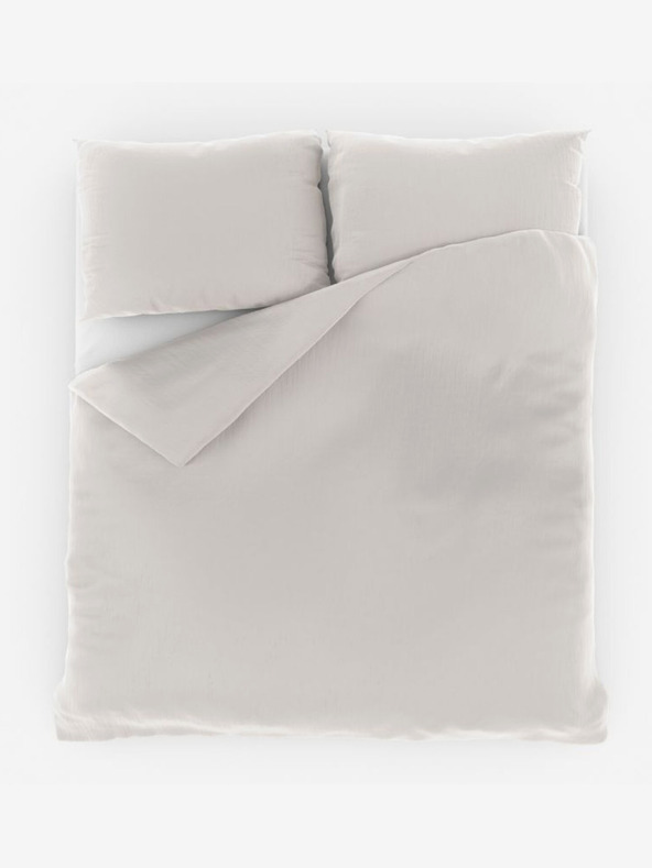 Kvalitex Френско муселиново спално бельо 240x200, 70x90cm сметаново Kvalitex