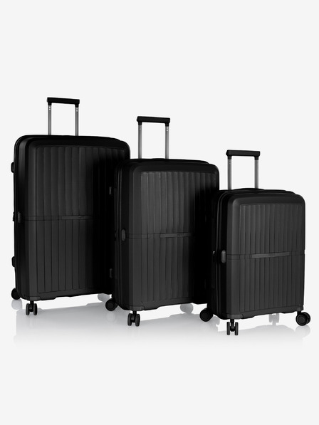 Heys Комплект от три пътнически куфара в черно Heys Airlite S,M,L Black