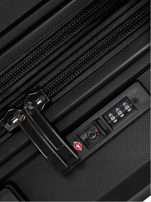 Heys Комплект от три пътнически куфара в черно Heys Airlite S,M,L Black