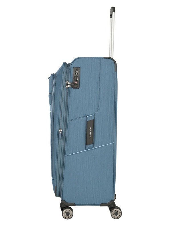 Travelite Комплект пътнически куфари Travelite Skaii 4w S,M,L - синьо
