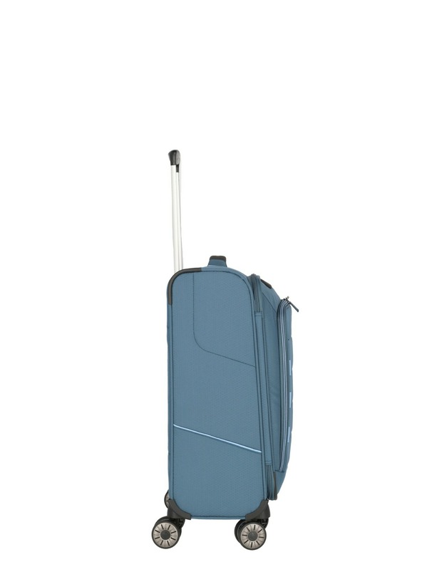 Travelite Комплект пътнически куфари Travelite Skaii 4w S,M,L - синьо