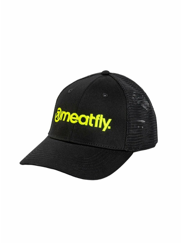 Meatfly Meatfly шапка MF Logo Trucker Лайм / Черна | Черна | Размер