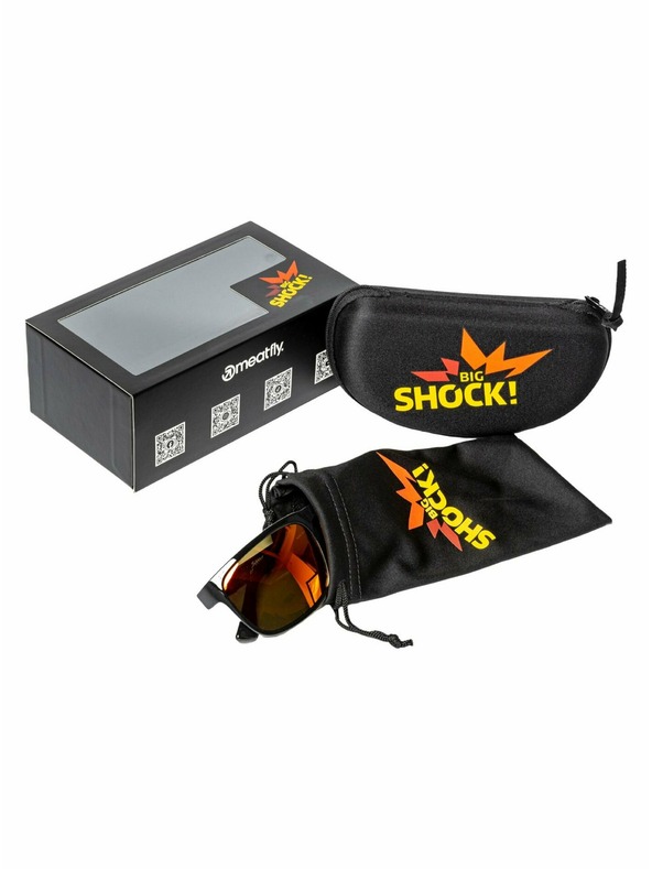 Meatfly Meatfly поляризирани слънчеви очила Gammy Black Big Shock | Черен | Размер