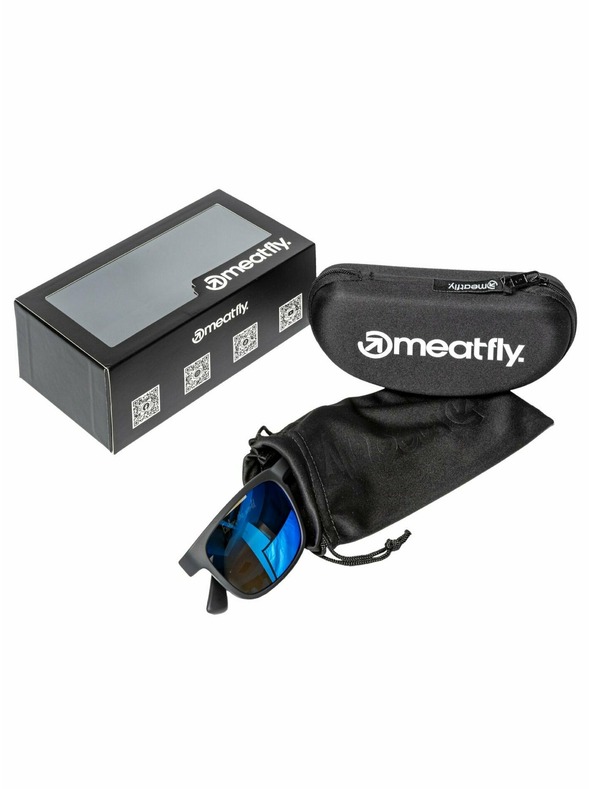 Meatfly Meatfly поляризирани слънчеви очила Gammy Black Matt/Blue | Черен | Размер