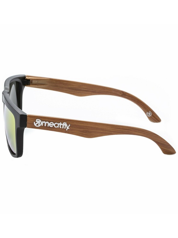 Meatfly Meatfly слънчеви очила Memphis Black / Wood | Оранжев | Размер