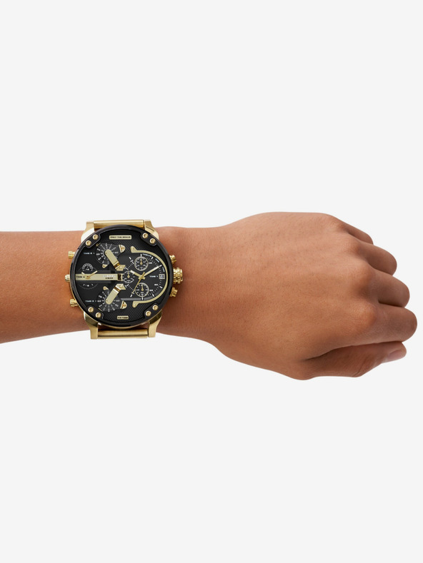 Diesel Златен мъжки часовник Diesel Mr. Daddy 2.0