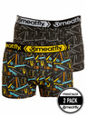 Meatfly Meatfly мъжки боксерки Balboa Boxershorts Double Pack Tools | Черна | Размер