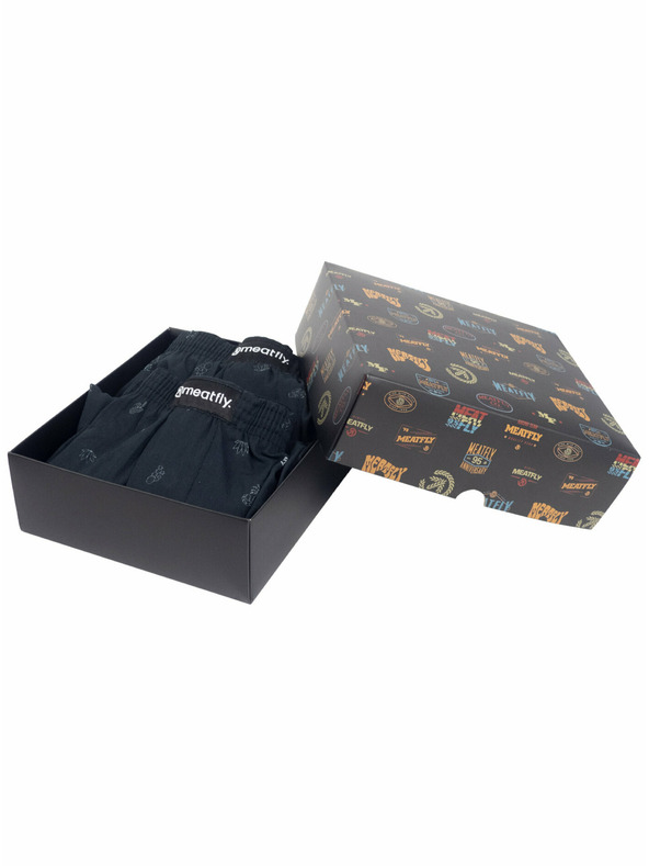 Meatfly Meatfly мъжки гащета Agostino Black Sanchez Gift Pack | Черна | Размер