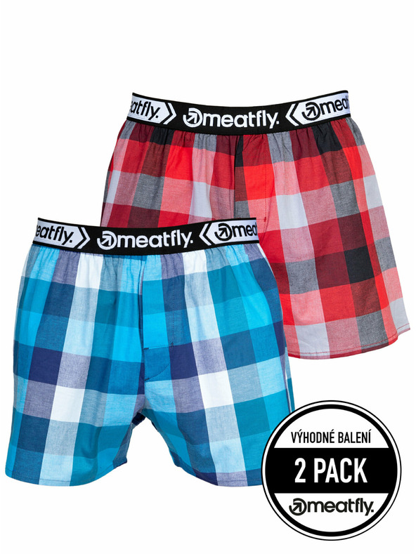 Meatfly Meatfly мъжки боксерки Gigi Blue / Red | Синя | Размер