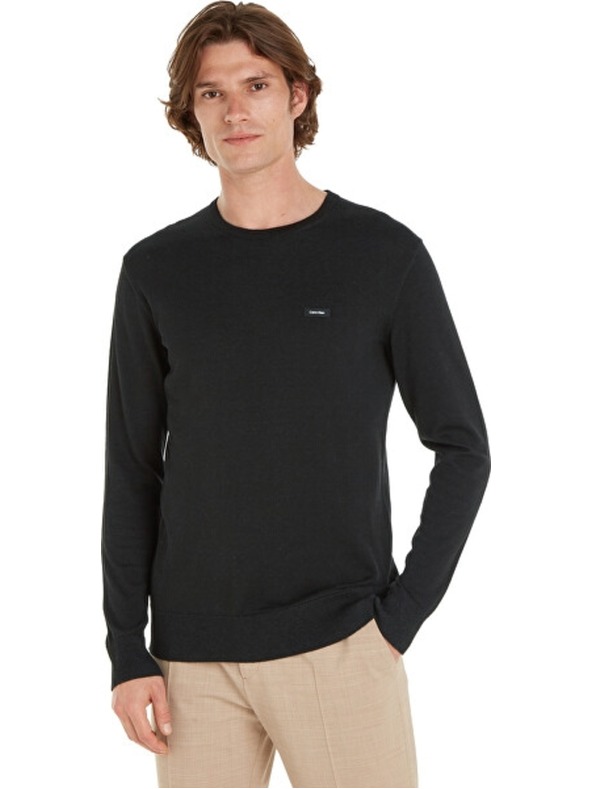 Calvin Klein Мъжки черен пуловер Calvin Klein