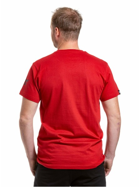 Meatfly Meatfly мъжка тениска Big Shock Shattered Dark Red | Червена | Размер