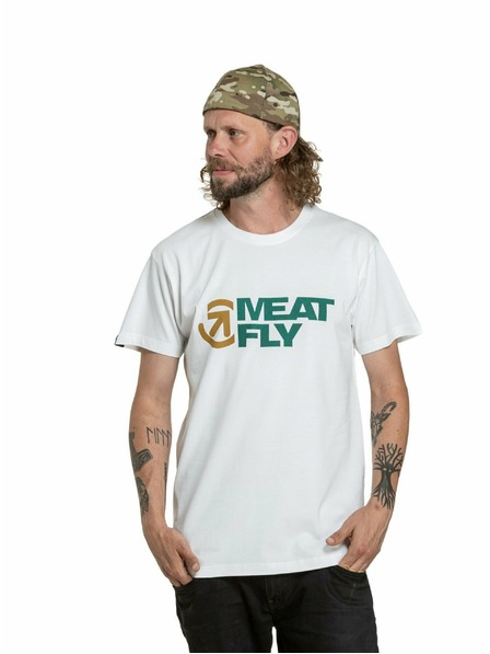 Meatfly Meatfly мъжка тениска Revital White | Бяла | Размер