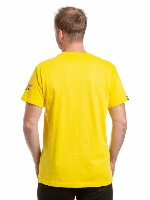 Meatfly Meatfly мъжка тениска Big Shock Shattered Yellow | Жълта | Размер