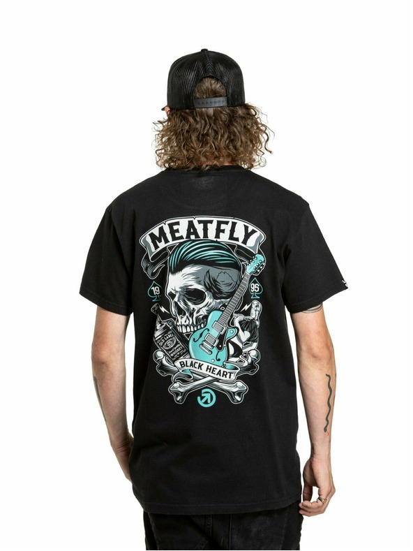 Meatfly Meatfly мъжка тениска Whiskey Boy Black | Черна | Размер