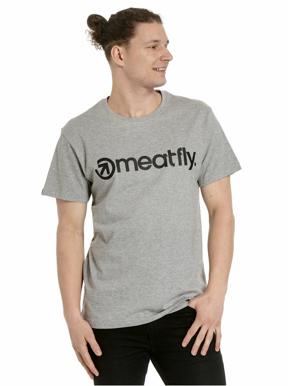 Meatfly Meatfly опаковка мъжки тениски MF Logo Multipack Black/Grey Heather/White | Черна | Размер