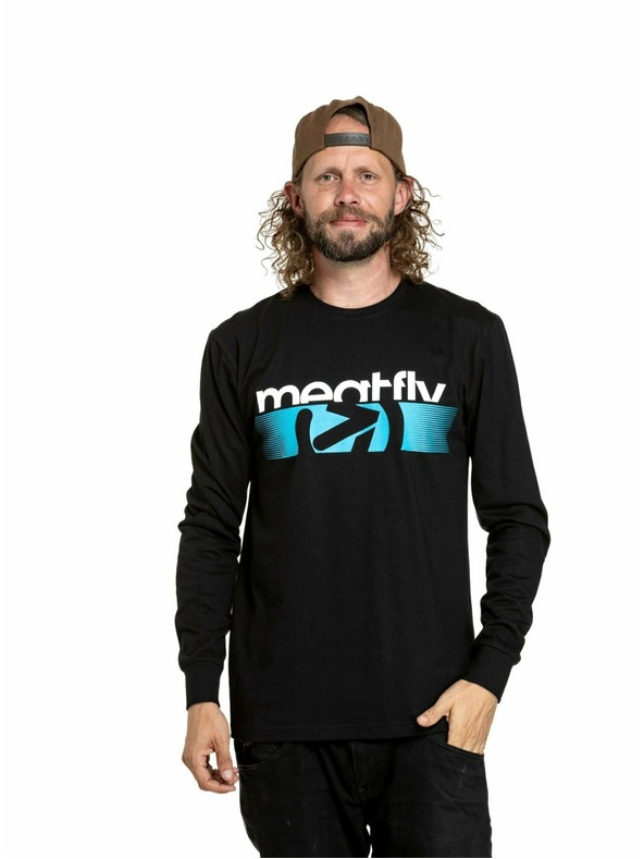 Meatfly Meatfly мъжка тениска с дълъг ръкав Judgement Blue Arrow/Black | Синя | Размер