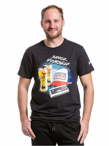 Meatfly Meatfly мъжка тениска Big Shock 8Bit Black | Черна | Размер